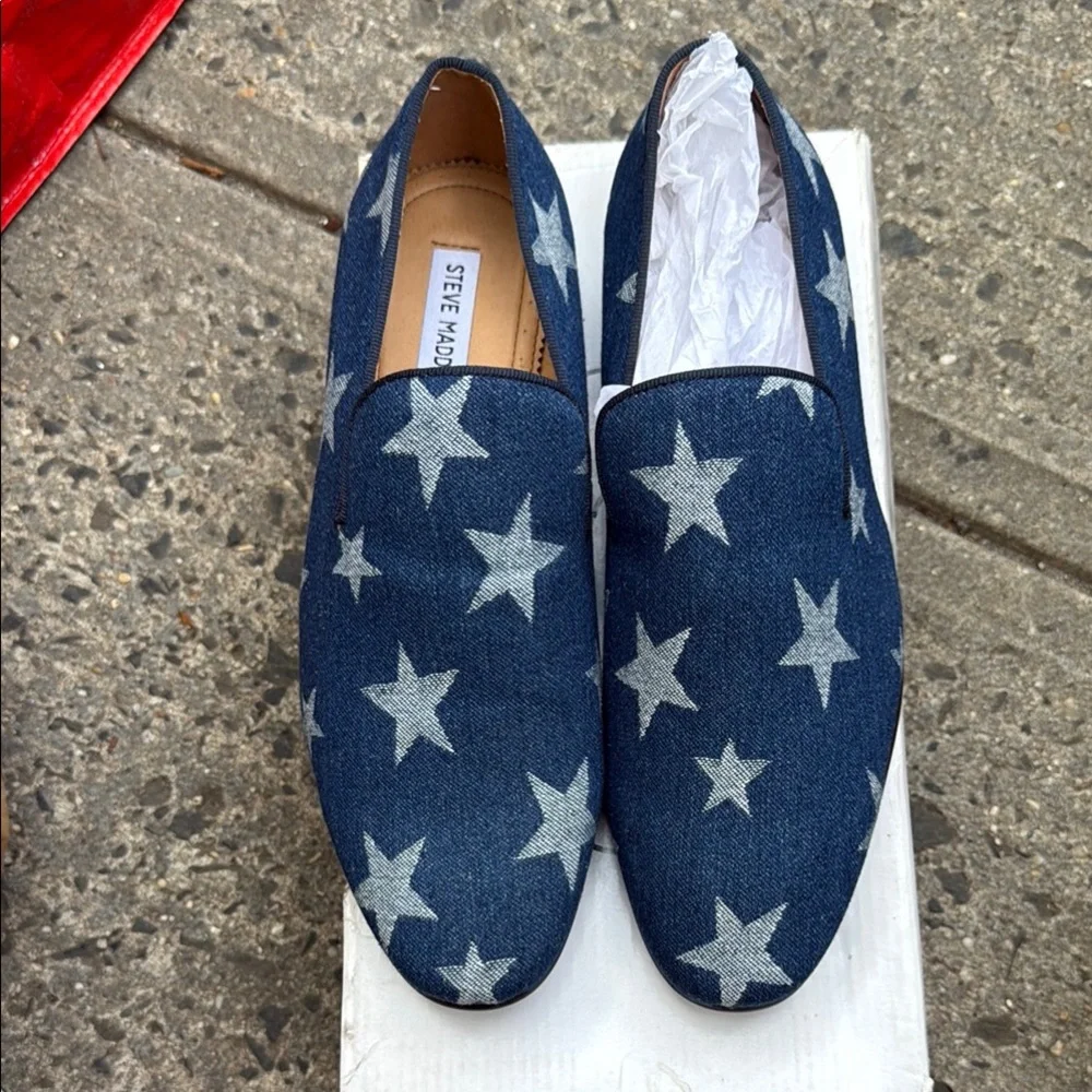 Steve Madden Blue Star Loafers - Picture 1 of 6